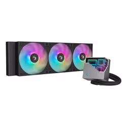 DeepCool LT360, Refroidisseur de liquide tout-en-un, 12 cm, 600 tr/min, 2400 tr/min, 72,04 cfm, Noir