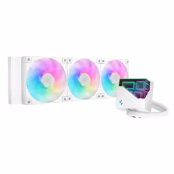 DeepCool LT360, Refroidisseur de liquide tout-en-un, 12 cm, 600 tr/min, 2400 tr/min, 72,04 cfm, Blanc