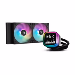 DeepCool R-LP240-BKMSNC-G-1, Refroidisseur de liquide tout-en-un, 12 cm, Noir