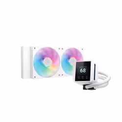 DeepCool Mystique 240 WH ARGB, Refroidisseur de liquide tout-en-un, 12 cm, Blanc