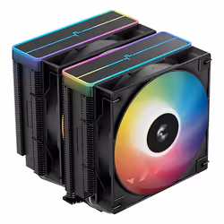DeepCool AG620 BK ARGB V2, Refroidisseur d'air, 12 cm, Noir