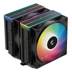 DeepCool AG620 BK ARGB V2 Carte SIM, Carte-mère Refroidisseur d'air 12 cm Noir 1 pièce(s)