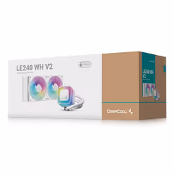 DeepCool LE240 V2 Processeur Refroidisseur de liquide tout-en-un 12 cm Blanc - Vue supplémentaire 6