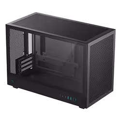 DeepCool CH260, Micro Tower, PC, Noir, micro ATX, Mini-ATX, Mini-ITX, Acrylonitrile-Butadiène-Styrène (ABS), SPCC, Verre trem ...