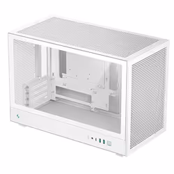 DeepCool CH260, Micro Tower, PC, Blanc, micro ATX, Mini-ATX, Mini-ITX, Acrylonitrile-Butadiène-Styrène (ABS), SPCC, Verre tre ...