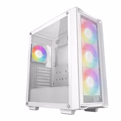 DeepCool CC560 MESH V2 WH, Midi Tower, PC, Blanc, ATX, micro ATX, Mini-ITX, Acrylonitrile-Butadiène-Styrène (ABS), SPCC, Verr ...