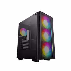 DeepCool MATREXX 55 MESH V4 C, Midi Tower, PC, Noir, ATX, micro ATX, Mini-ITX, Synthétique ABS, SPCC, Jouer