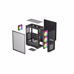 DeepCool MATREXX 55 MESH V4 C Midi Tower Noir - Vue supplémentaire 4
