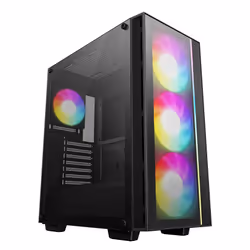 DeepCool MATREXX55 V4 C, Midi Tower, PC, Noir, ATX, micro ATX, Mini-ITX, Synthétique ABS, SPCC, Jouer