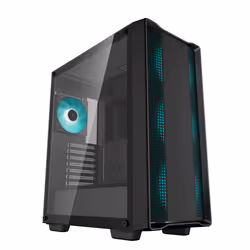 DeepCool CC560 V2, Midi Tower, PC, Noir, ATX, micro ATX, Mini-ITX, ABS, SPCC, Verre trempé, Jouer