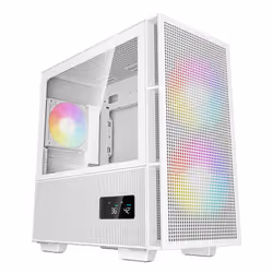 DeepCool R-CH360-WHAPE3D-G-1, Micro Tower, PC, Blanc, micro ATX, Mini-ITX, ABS, SPCC, Verre trempé, Jouer
