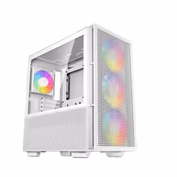DeepCool CH560 WH, Midi Tower, PC, Blanc, ATX, EATX, micro ATX, Mini-ITX, ABS, Acier, Verre trempé, Multicolore