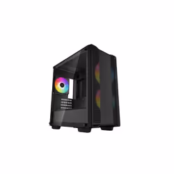 DeepCool CC360 ARGB, Mini Tower, PC, Noir, micro ATX, Mini-ITX, ABS, Acier, Verre trempé, Multicolore
