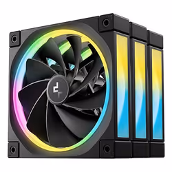 DeepCool FL12R-3 IN 1, Ventilateur, 12 cm, 500 tr/min, 2150 tr/min, 93,45 m³/h, Noir