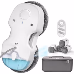 Robot Nettoyeur Vitre - HUTT - C65 - Aspiration 3800 Pa - Réservoir deau 80ML - Télécommande