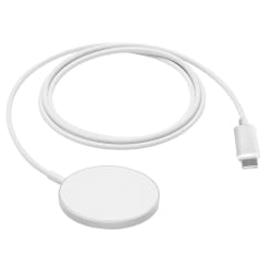 Bwoo Chargeur MagSafe pour iPhone Charge 15W avec Câble USB-C 1m Compact Blanc