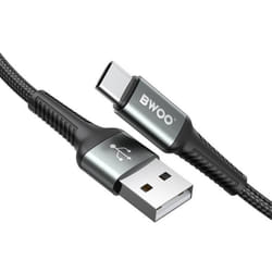 BWOO - Câble USB 3.0 vers USB C Charge Rapide Câble USB Type C Tressé Aluminium Compatible avec iPhone 16 Plus Pro Max 15 Galaxy