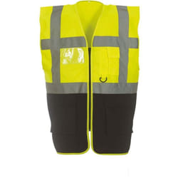 Gilet multifonction haute visibilité Yoko Jaune / Noir l