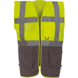 Gilet multifonction haute visibilité Yoko Jaune / Gris m