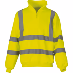 Sweatshirt 1/4 Zip Yoko Haute Visibilité