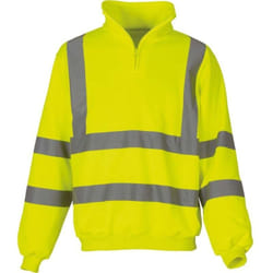 Sweatshirt 1/4 Zip Yoko Haute Visibilité