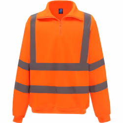 Sweatshirt 1/4 Zip Yoko Haute Visibilité