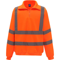 Sweatshirt 1/4 Zip Yoko Haute Visibilité