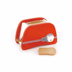 Grille-pain en bois - New Classic Toys - Rouge - 2 tranches - Dimensions 20x12.5x10 cm