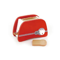 Grille-pain en bois - New Classic Toys - Rouge - 2 tranches - Dimensions 20x12.5x10 cm