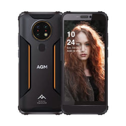 AGM H3 Téléphone Portable Incassable Android 11 Smartphone Fin HD+ Vision Nocturne Infrarouge Batterie 5400mAh 4GB + 64GB