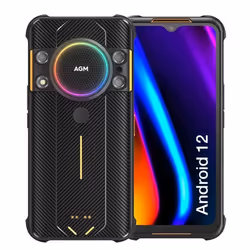AGM H5 Téléphone Portable Incassable Android 12 IR Vision de Nuit Smartphone 7000mAh Batterie Etanche IP68 IP69K 4GB+64GB NFC