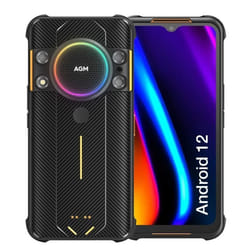 AGM H5 Téléphone Portable Incassable Android 12 IR Vision de Nuit Smartphone 7000mAh Batterie Etanche IP68 IP69K 4GB+64GB NFC