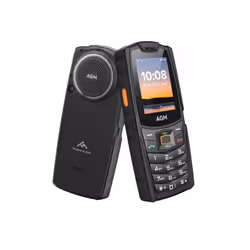 AGM M6, Barre, Double SIM, 6,1 cm (2.4"), 0,3 MP, 2500 mAh, Noir