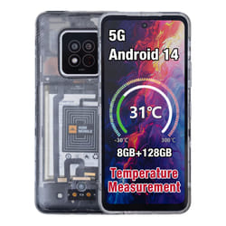 AGM X6 Phantom 17,2 cm (6.78") Double SIM Android 14 5G 8 Go 128 Go 5000 mAh Transparent