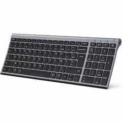 Clavier sans Fil Bluetooth - ICLEVER - AZERTY Français - Ultra-Mince - Multi-Périphérique - Rechargeable