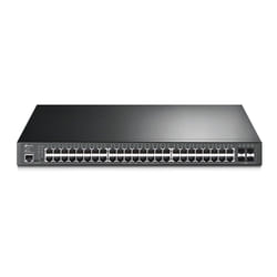TP-Link TL-SG3452P commutateur réseau Géré L2/L3 Gigabit Ethernet (10/100/1000) Connexion Ethernet, supportant l'alimentation via ce port (PoE) 1U Noir