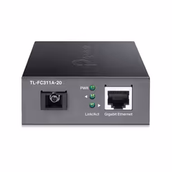 TP-Link TL-FC311A-20 convertisseur de support réseau 1000 Mbit/s Monomode Noir
