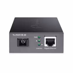 TP-Link TL-FC311B-20 convertisseur de support réseau 1000 Mbit/s Monomode Noir