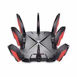 TP-Link ARCHER GX90, Wi-Fi 6 (802.11ax), Tri-bande (2,4 GHz / 5 GHz / 5 GHz), Ethernet/LAN, Noir, Rouge, Routeur