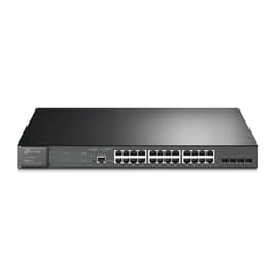 TP-Link TL-SG3428MP commutateur réseau Géré L2/L3 Gigabit Ethernet (10/100/1000) Connexion Ethernet, supportant l'alimentation via ce port (PoE) 1U Noir