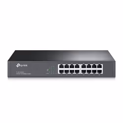 TP-Link TL-SF1016DS, Non-géré, Fast Ethernet (10/100), Grille de montage, 1U