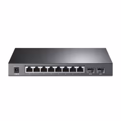 TP-Link TL-SG2210P Géré L2 Gigabit Ethernet (10/100/1000) Connexion Ethernet, supportant l'alimentation via ce port (PoE) Noir