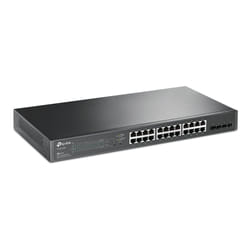 TP-Link JetStream TL-SG2428P commutateur réseau Géré L2/L2+ Gigabit Ethernet (10/100/1000) Connexion Ethernet, supportant l'alimentation via ce port (PoE) 1U Noir