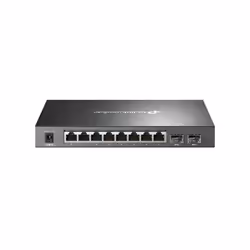 TP-Link Omada SG2210P commutateur réseau Géré L2/L2+ Gigabit Ethernet (10/100/1000) Connexion Ethernet, supportant l'alimentation via ce port (PoE) Noir