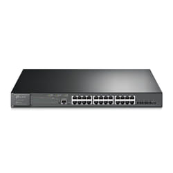 TP-Link JetStream TL-SG3428XMP commutateur réseau Géré L2+ Gigabit Ethernet (10/100/1000) Connexion Ethernet, supportant l'alimentation via ce port (PoE) 1U Noir