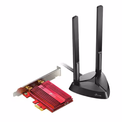 TP-Link Archer TX3000E, Interne, Sans fil, PCI Express, WLAN / Bluetooth, 2402 Mbit/s, Noir, Rouge