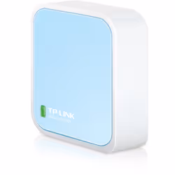 TP-Link TL-WR802N, Wi-Fi 4 (802.11n), Monobande (2,4 GHz), Ethernet/LAN, Bleu, Blanc, Routeur portable