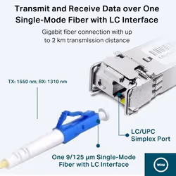 TP-Link TL-SM321A module émetteur-récepteur de réseau Fibre optique 1250 Mbit/s SFP - Vue supplémentaire 4