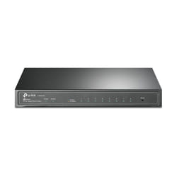 TP-Link T1500G-8T(TL-SG2008) Géré L2 Gigabit Ethernet (10/100/1000) Connexion Ethernet, supportant l'alimentation via ce port (PoE) Noir