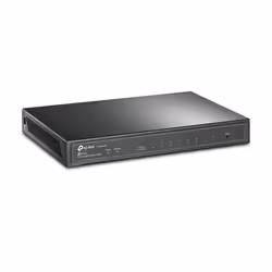 TP-Link T1500G-8T(TL-SG2008) Géré L2 Gigabit Ethernet (10/100/1000) Connexion Ethernet, supportant l'alimentation via ce port (PoE) Noir